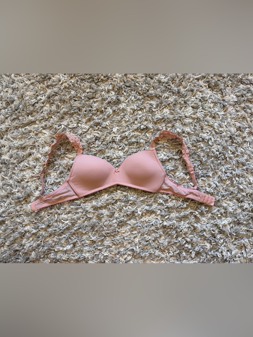 aerie Light Pink Lace-Trim T-Shirt Bra